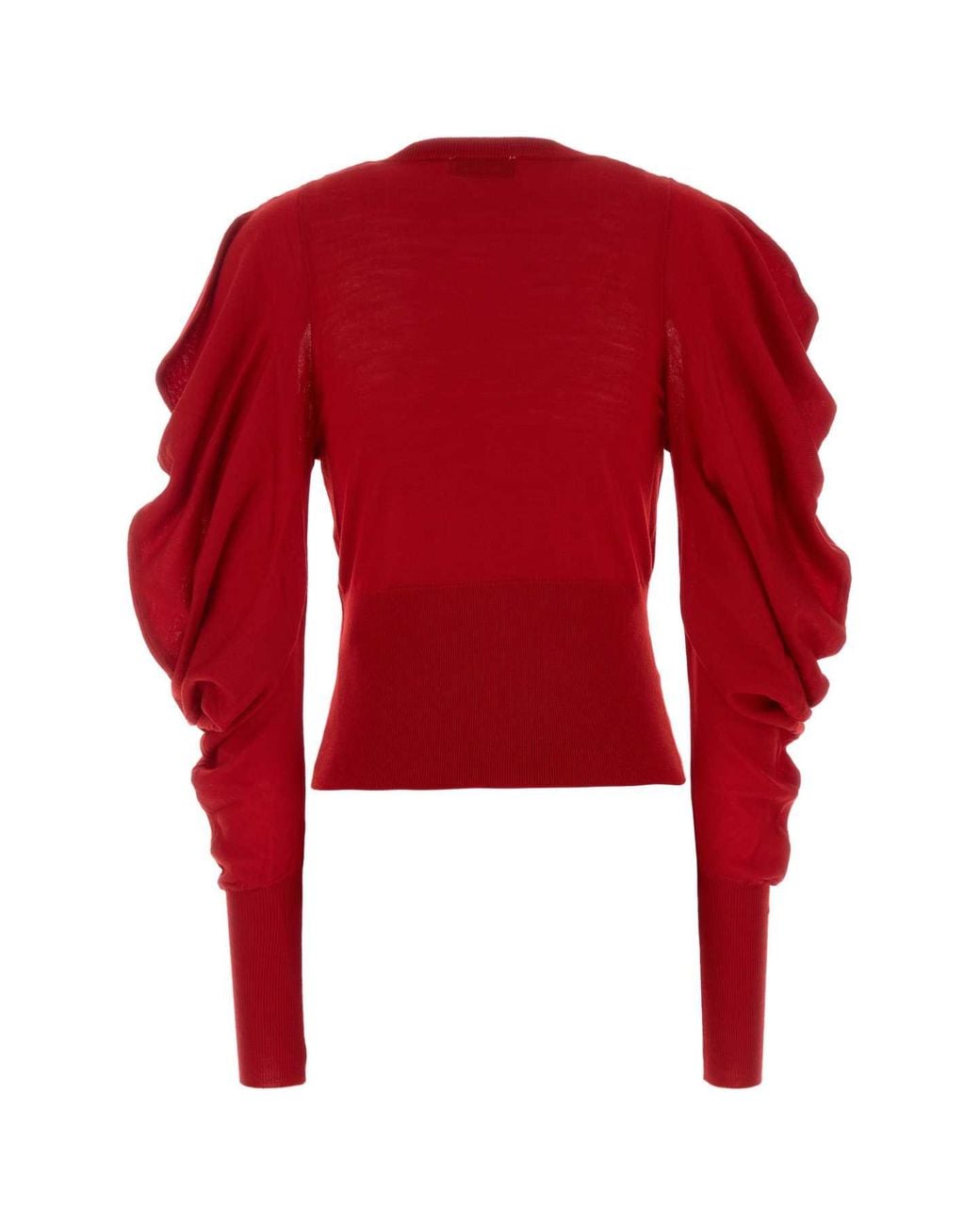 Blumarine Red Wool Cardigan