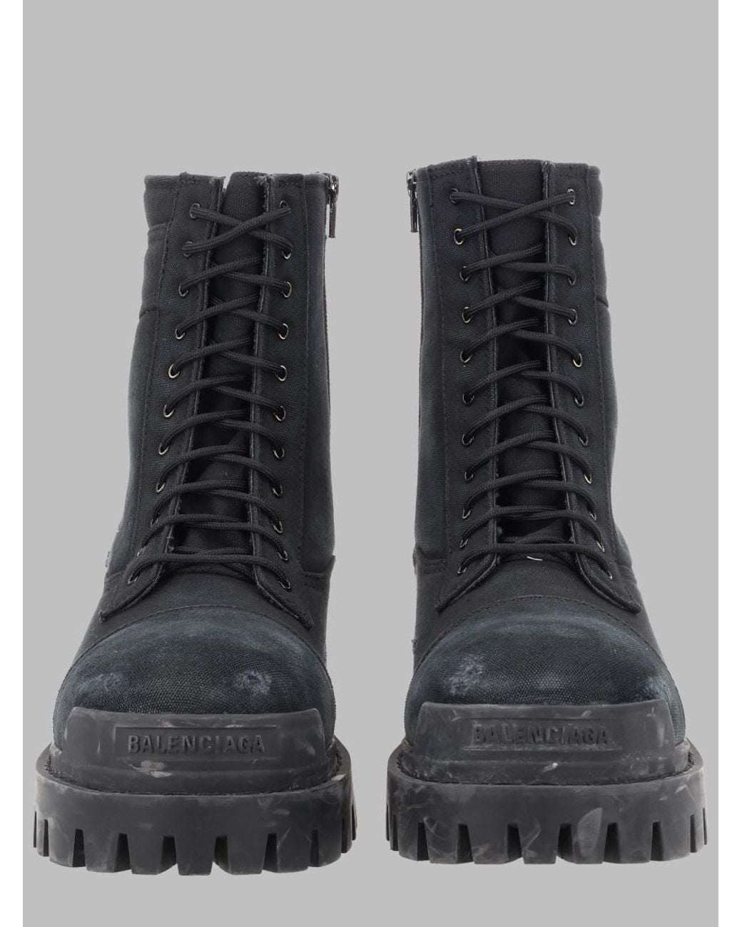 Balenciaga Black Stivale "Combat Strike" for men
