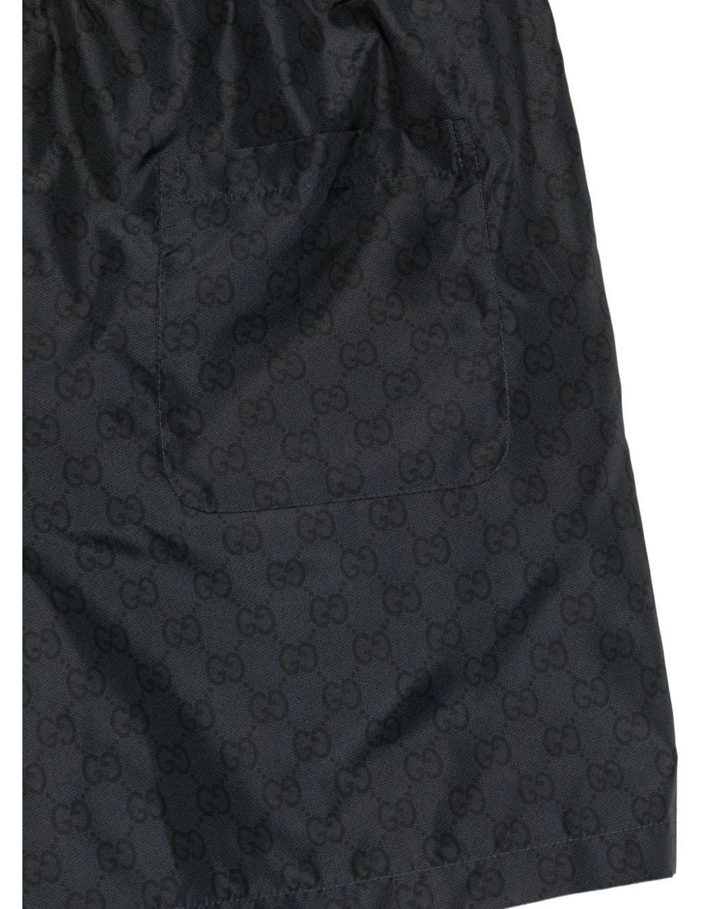 Gucci Gray Gg Swim Shorts for men