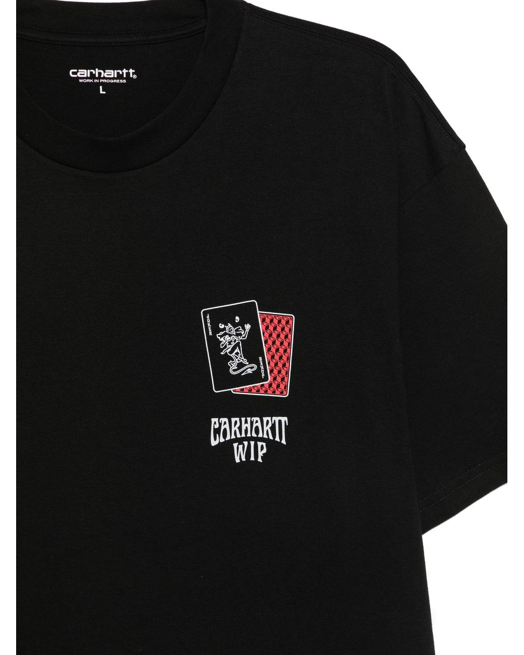 Carhartt Black Playing Cards Graphic T-Shirt For for men