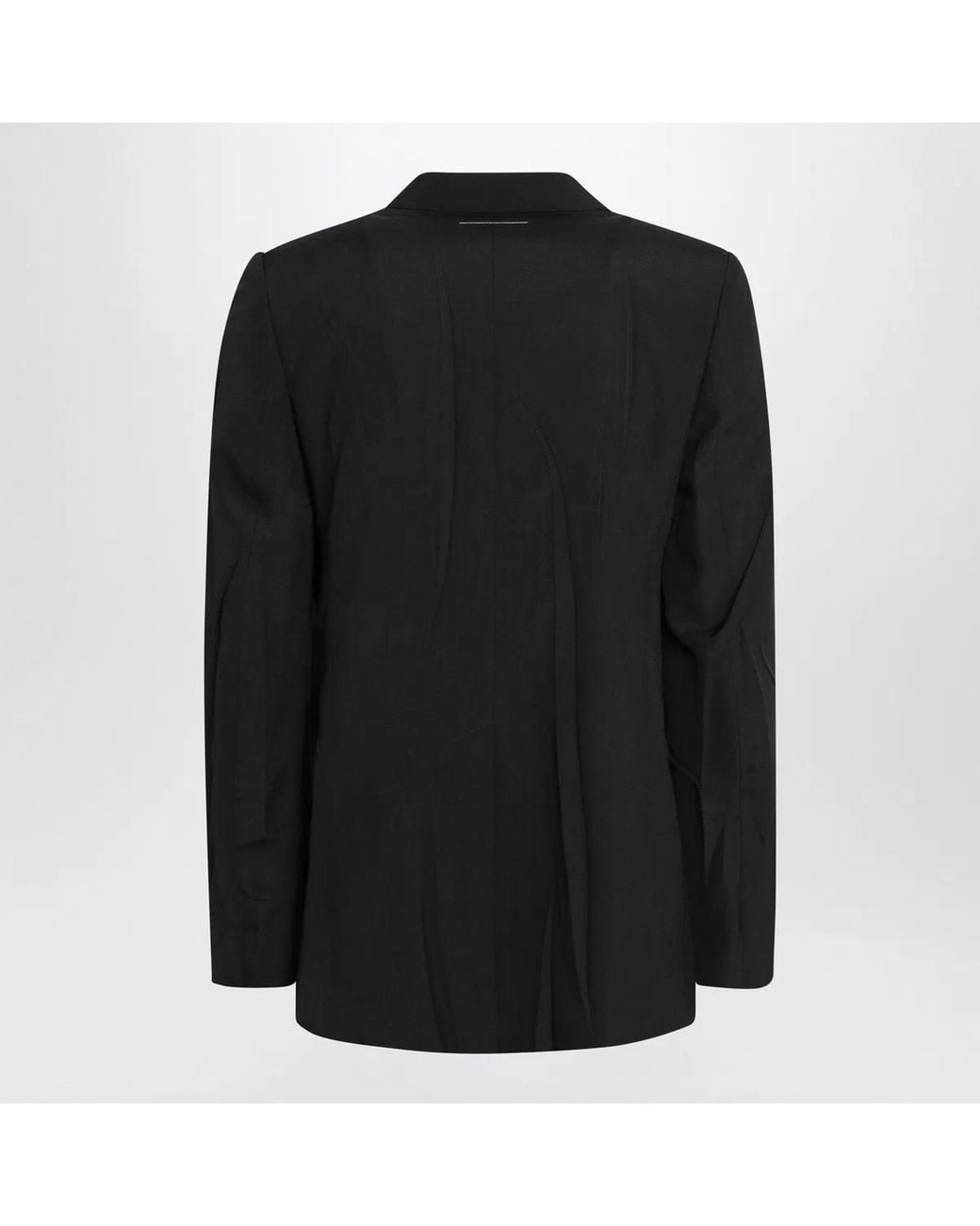 MM6 by Maison Margiela Black Wool-Blend Jacket for men