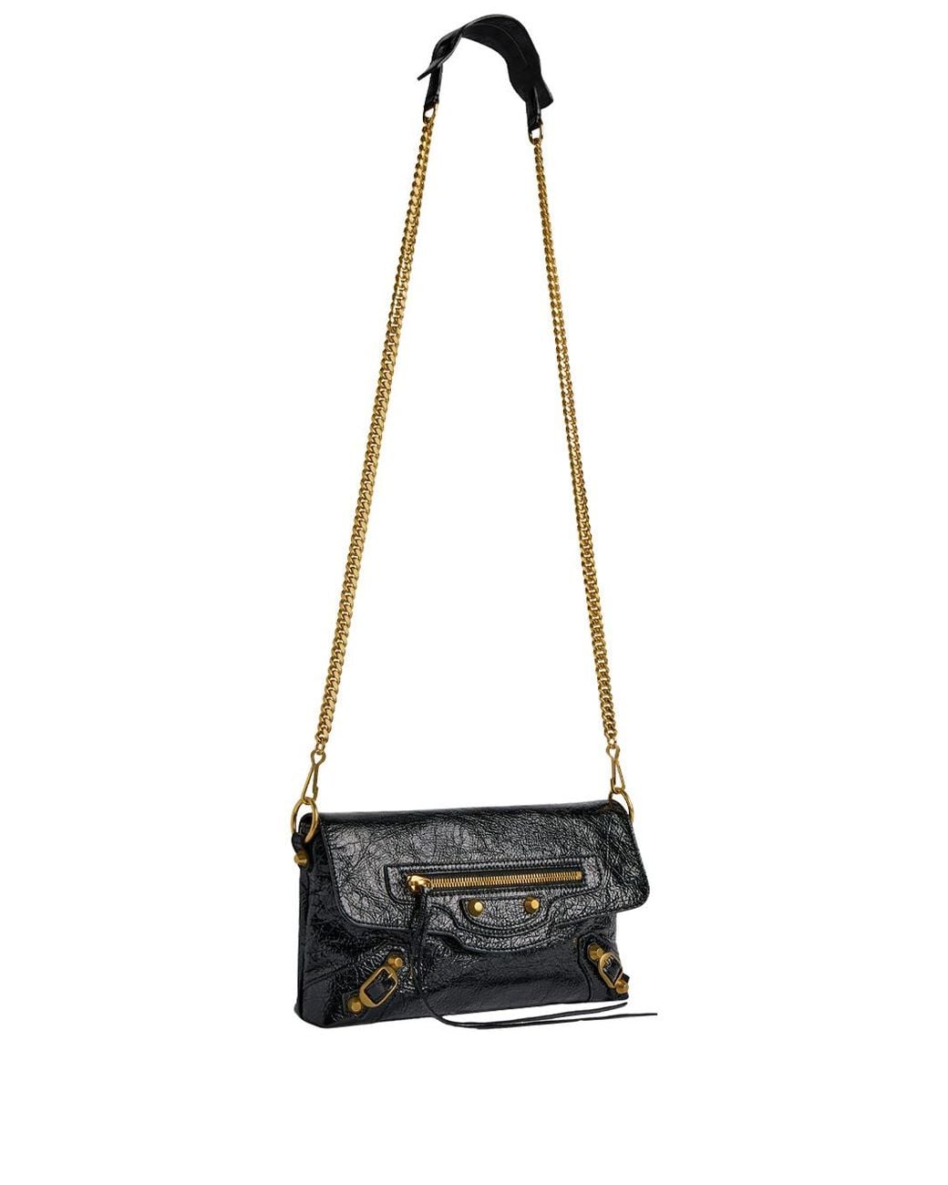 Balenciaga White Pochette Con Catena "Le City"