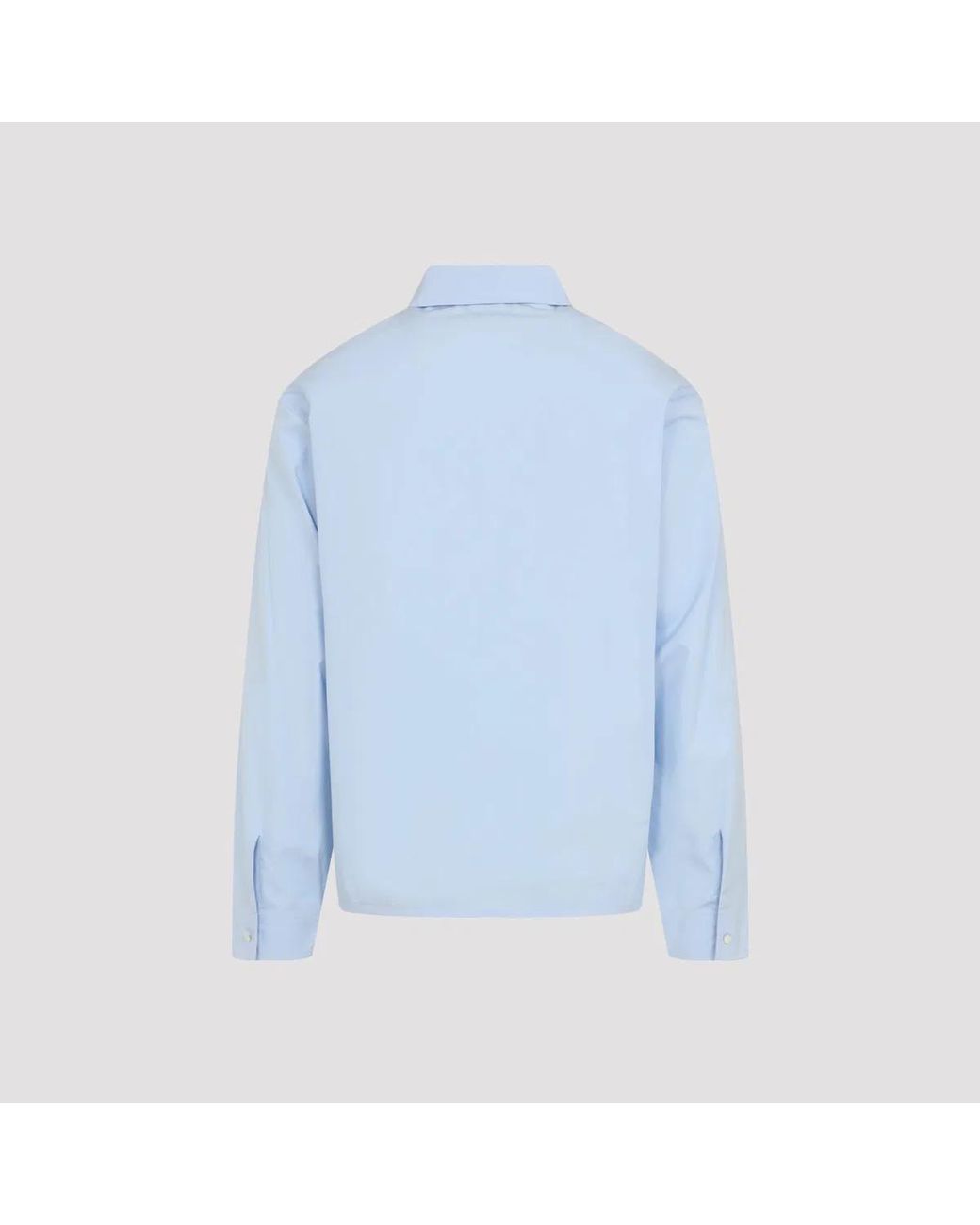 Jil Sander Blue Powder Cotton Shirt for men