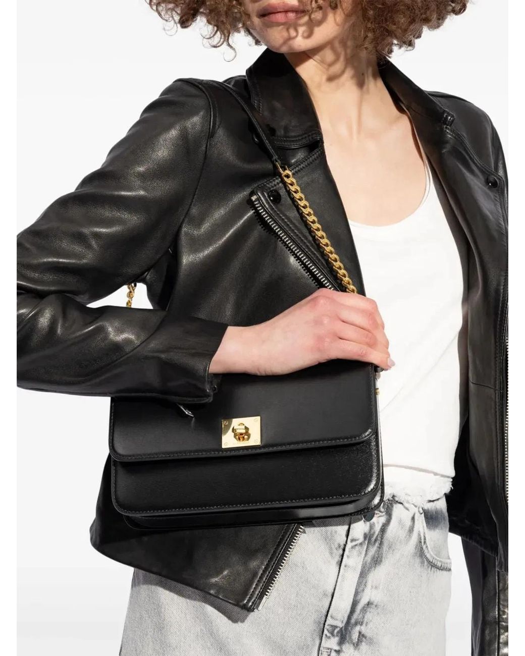 Golden Goose Deluxe Brand Black Shoulder Bag