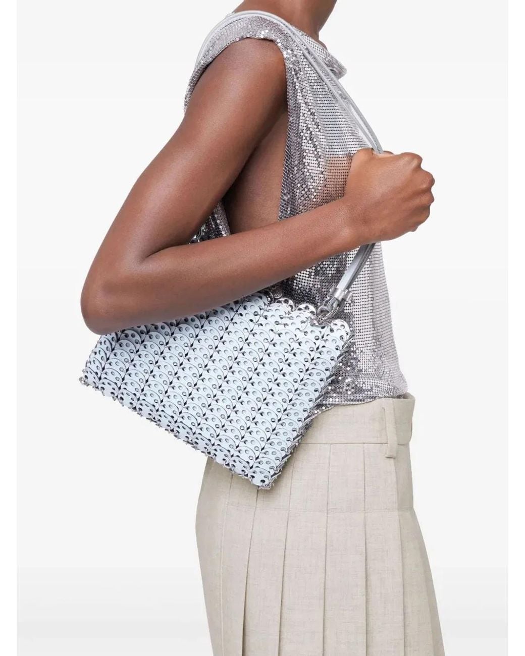 Rabanne White Shoulder Bag