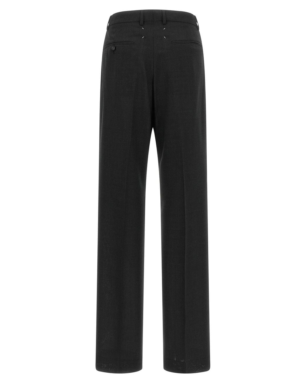 Maison Margiela Black 'Four Stitches' Wool Pants