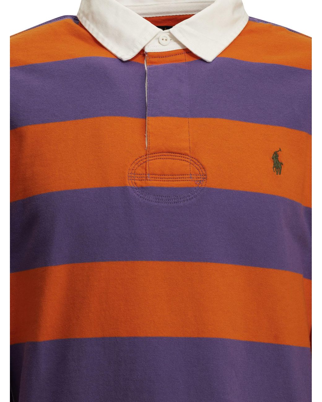 Polo Ralph Lauren Orange "Rugby" Button-Down Polo Shirt for men