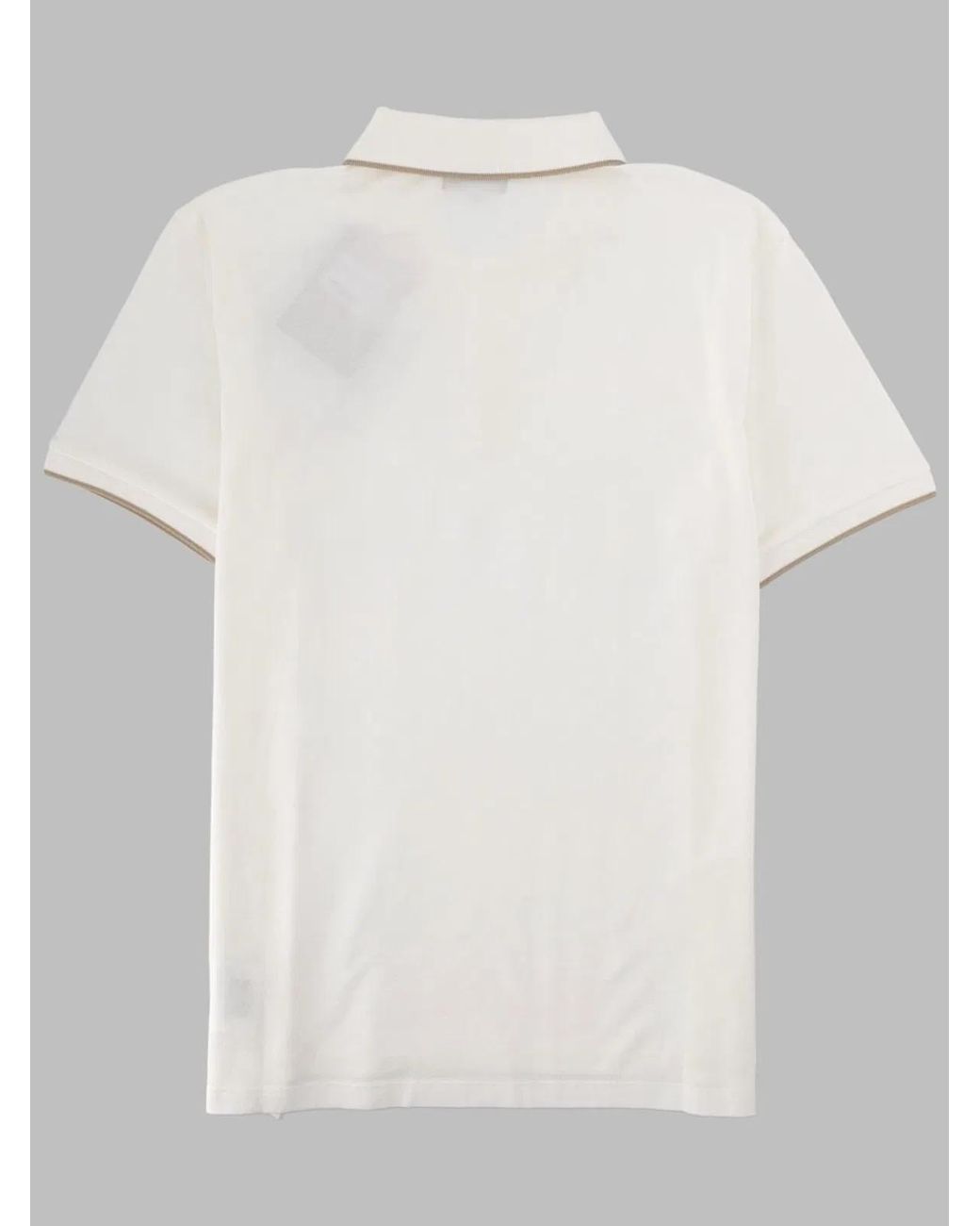 Woolrich White Polo Shirt Monterey Piqué for men