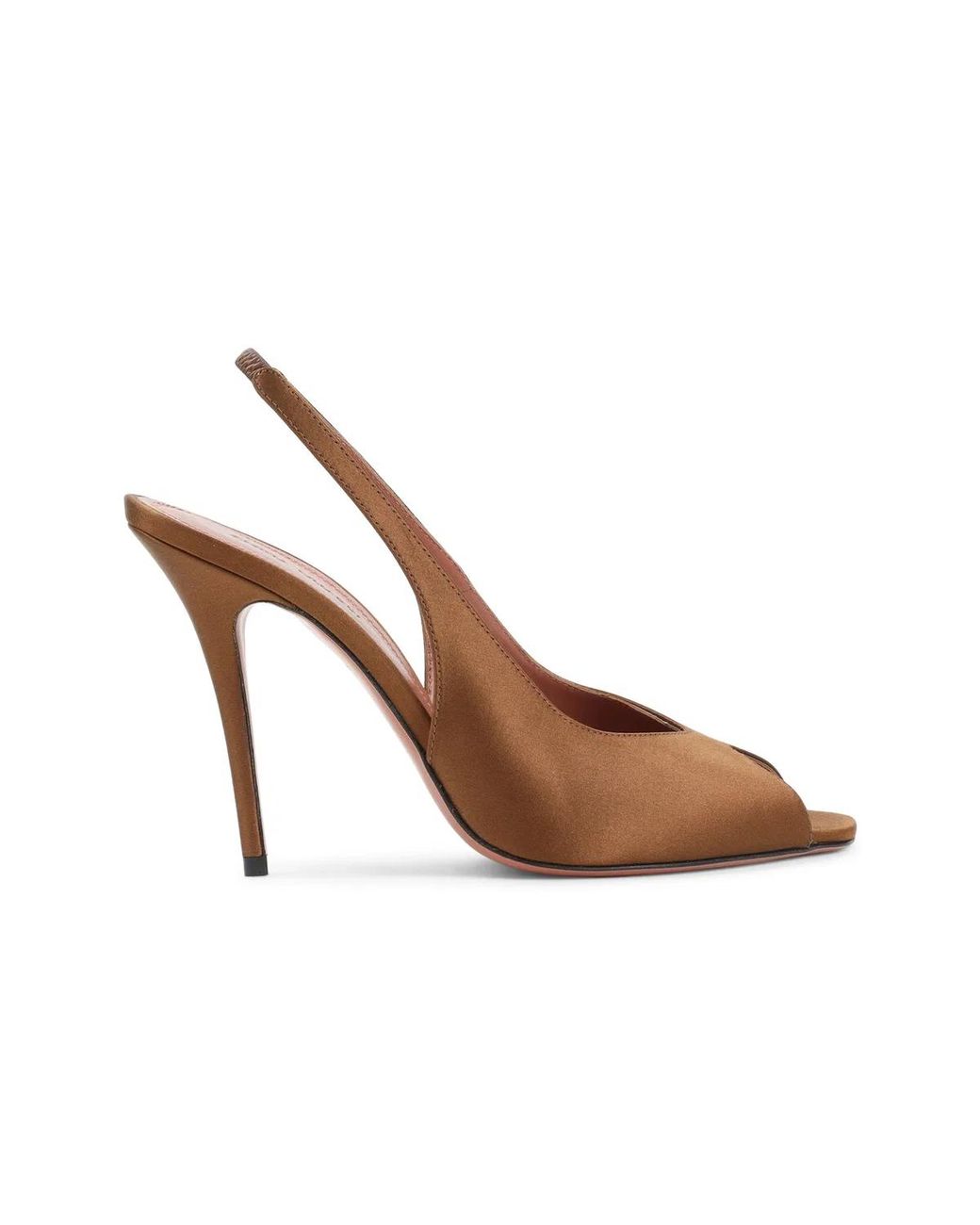 AMINA MUADDI Brown Kistina 105 Sling Mules