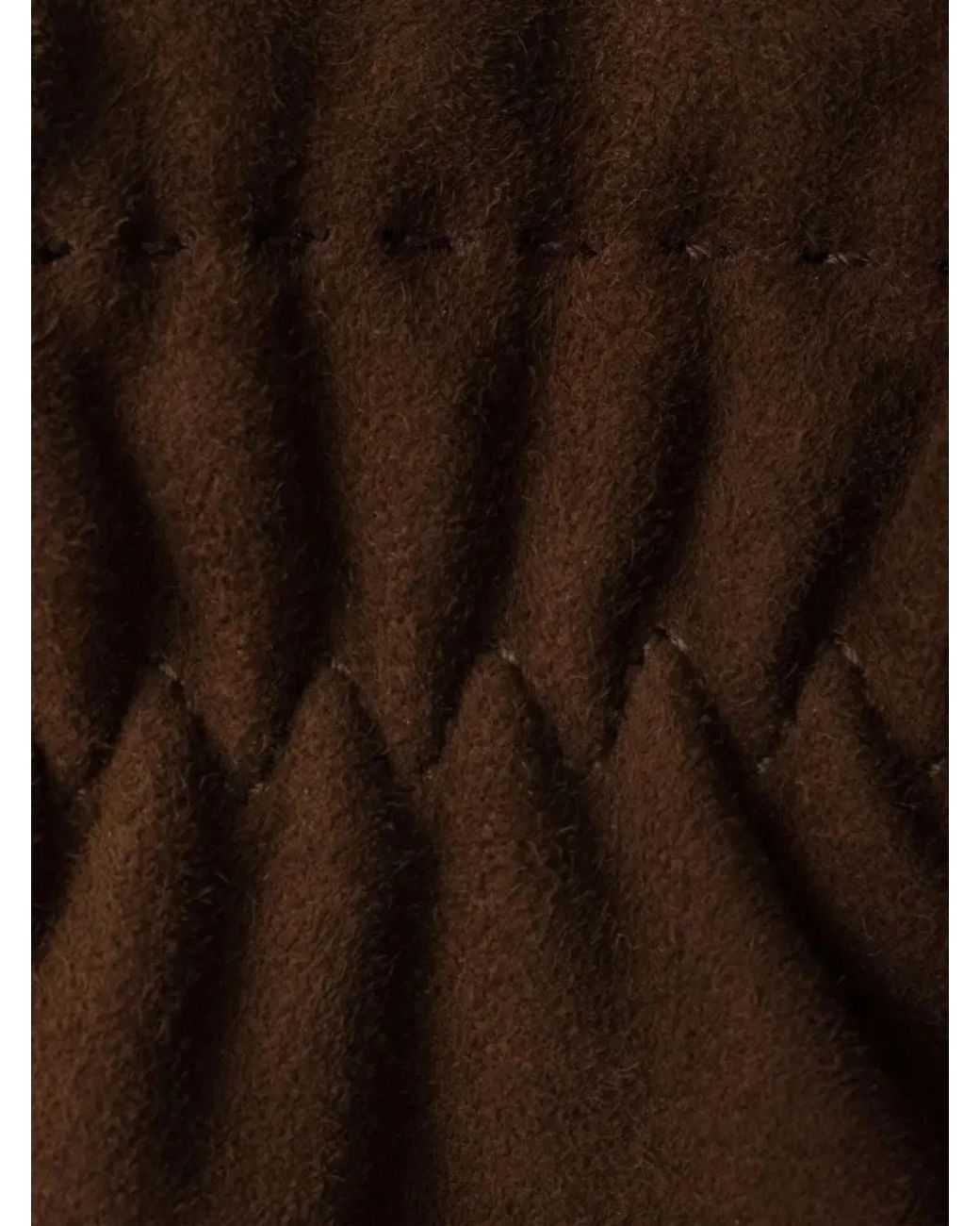 Prada Brown Suede Gloves for men