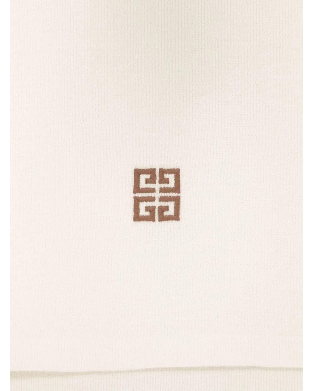 Givenchy Natural Scarf 4G Embrodery