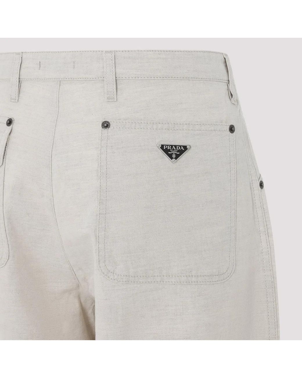 Prada Gray Ss25 Tailored Pants for men