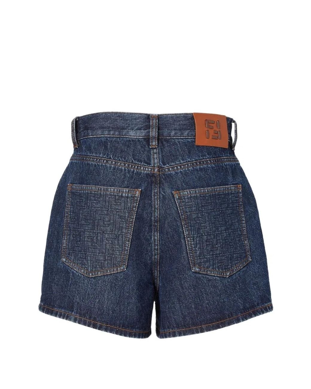 Fendi Blue Denim Shorts
