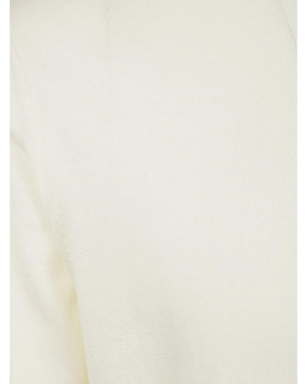 FILIPPO DE LAURENTIIS White Long Sleeves Round Neck Sweater for men