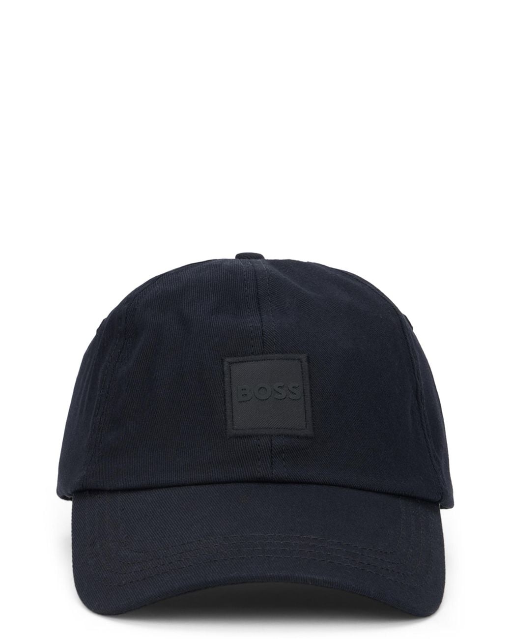 Boss Blue Cotton Visor Cap Hat for men