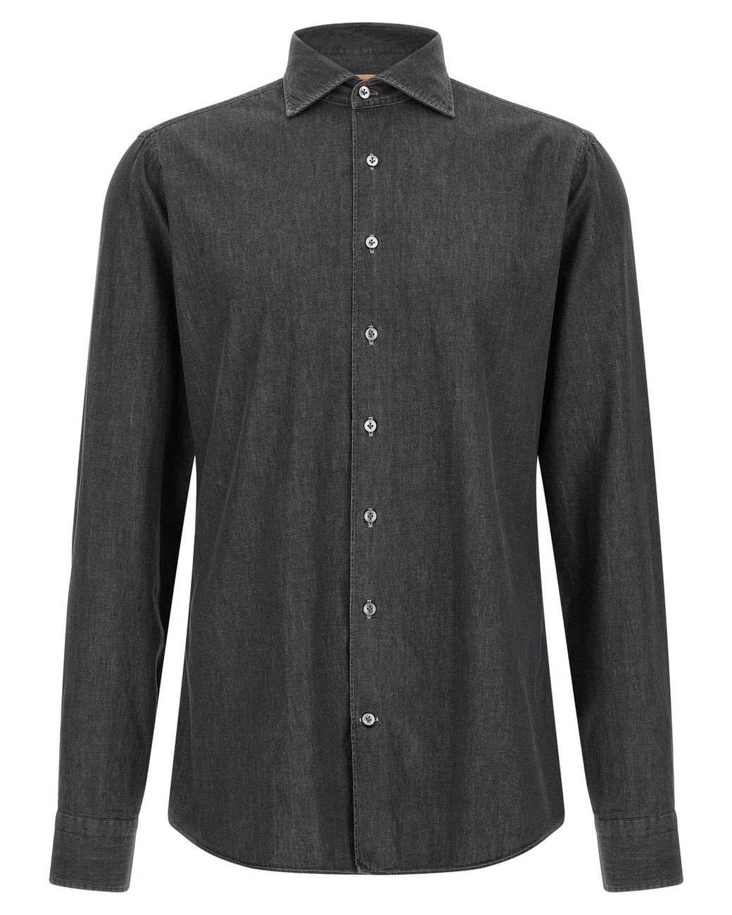 Borriello Black 'Napoli' Denim Shirt for men