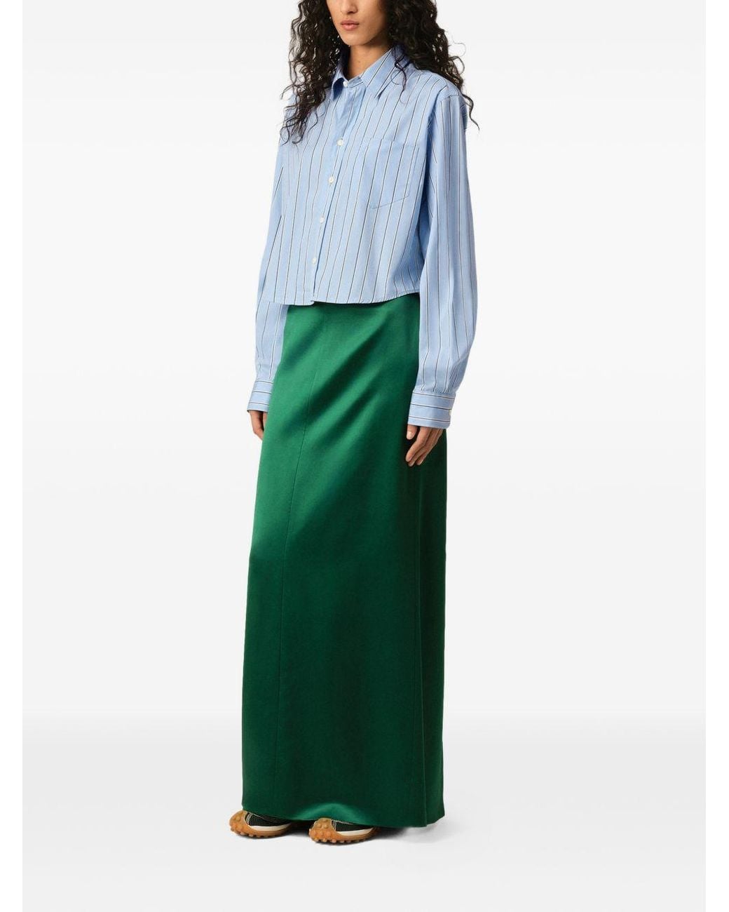 AMI Blue Cotton Shirt