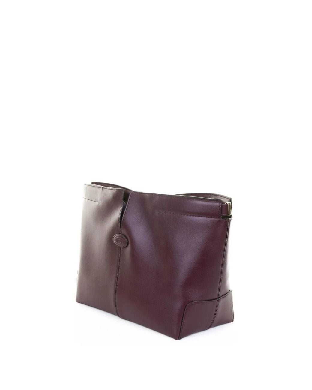 Tod's Purple Medium-Small Leather Folio Bag