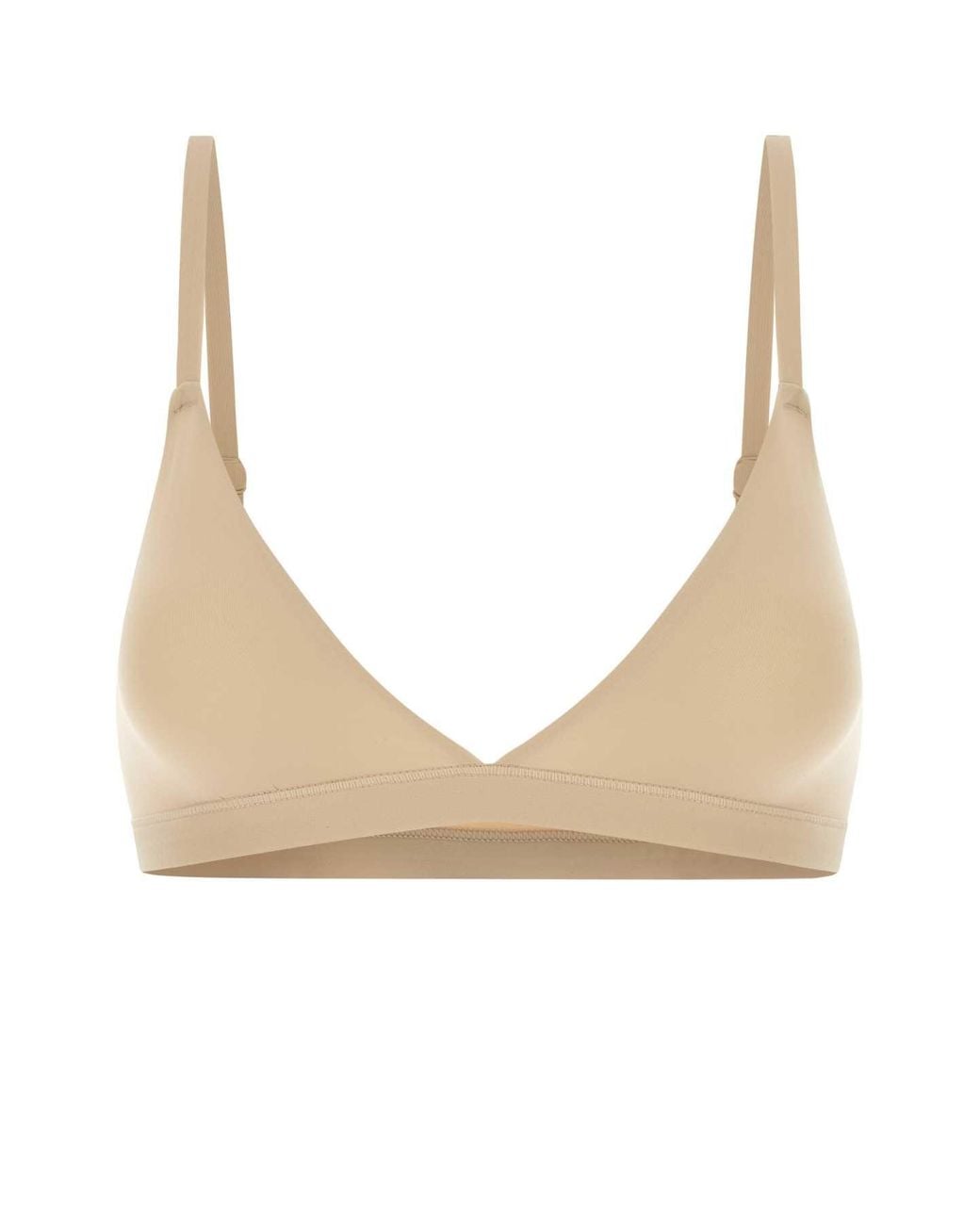 Skims Natural Sand Stretch Nylon Bra