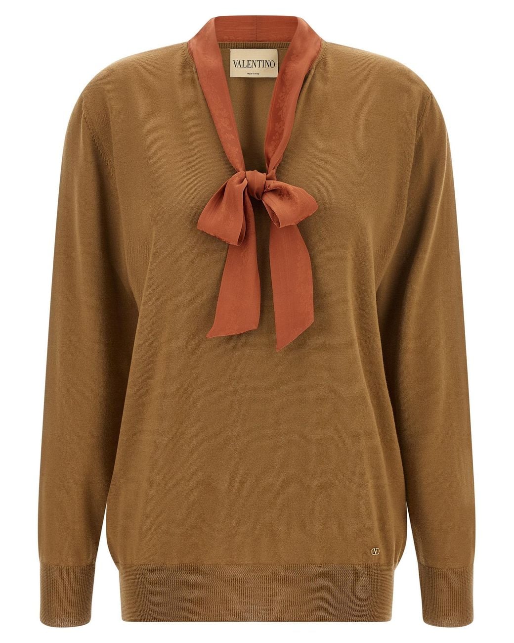 Valentino Garavani Brown Cashmere Cardigan
