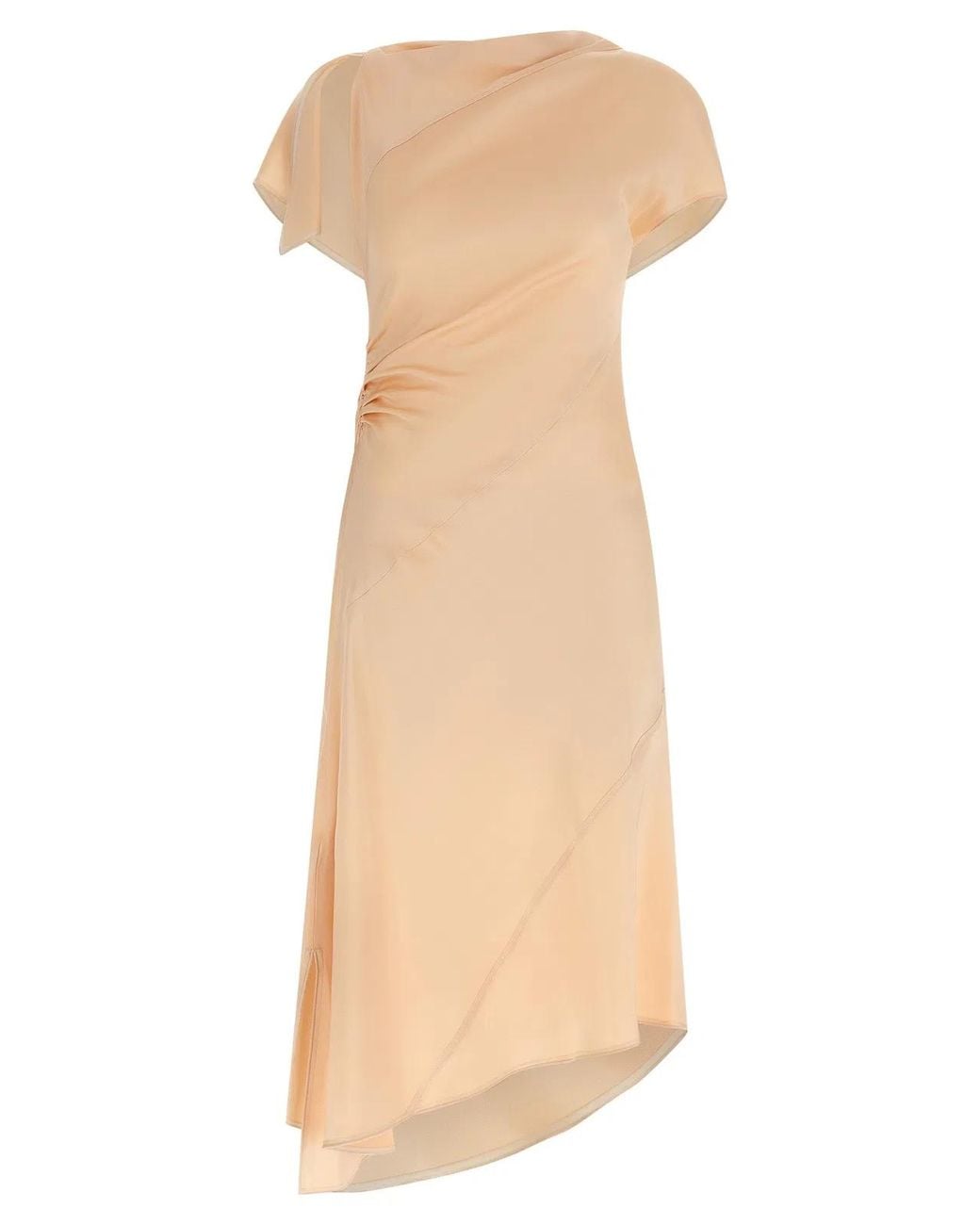 Victoria Beckham Natural 'Asymmetric Twist' Dress
