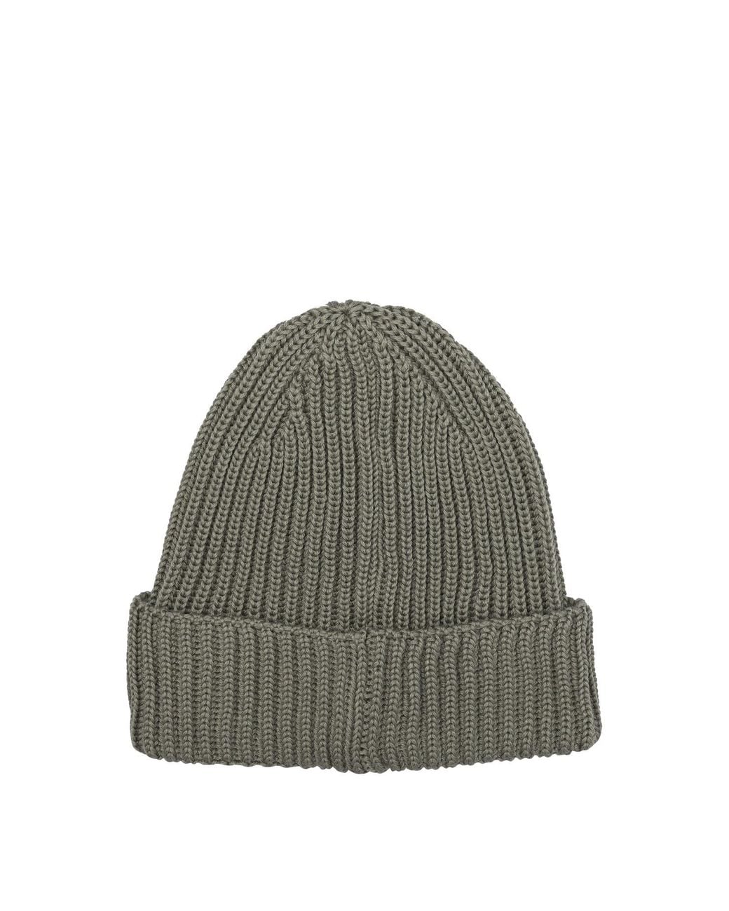 C P Company Gray C.P.Company "Goggle" Beanie for men