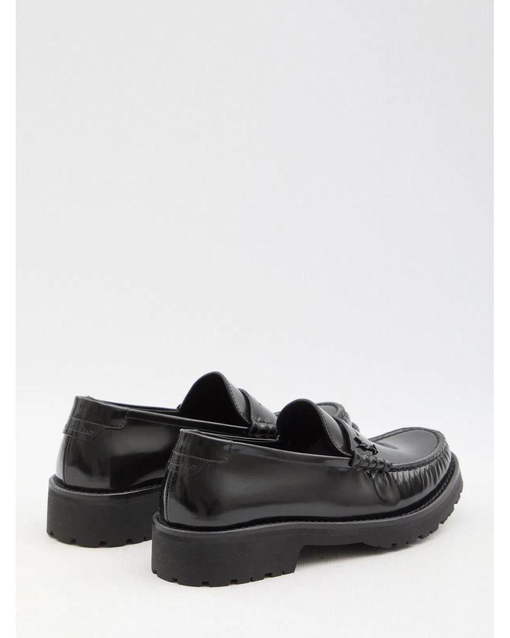 Saint Laurent Black Le Loafer Moccasins