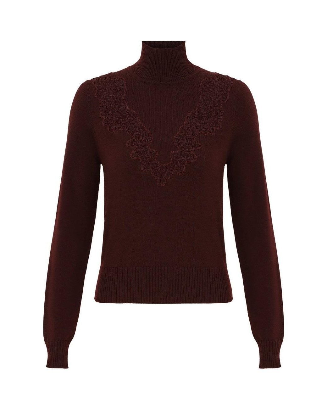 Zimmermann Purple Valiant Wool Sweater