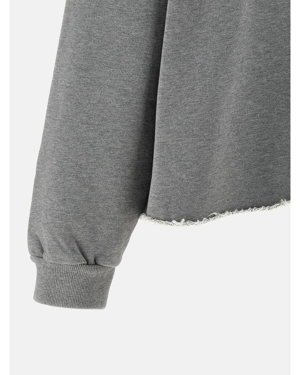 MM6 by Maison Margiela Gray 'Numeric Signature Mm6' Spray Hoodie