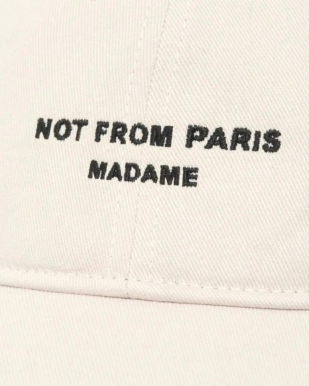 Drole de Monsieur White Slogan Cap for men