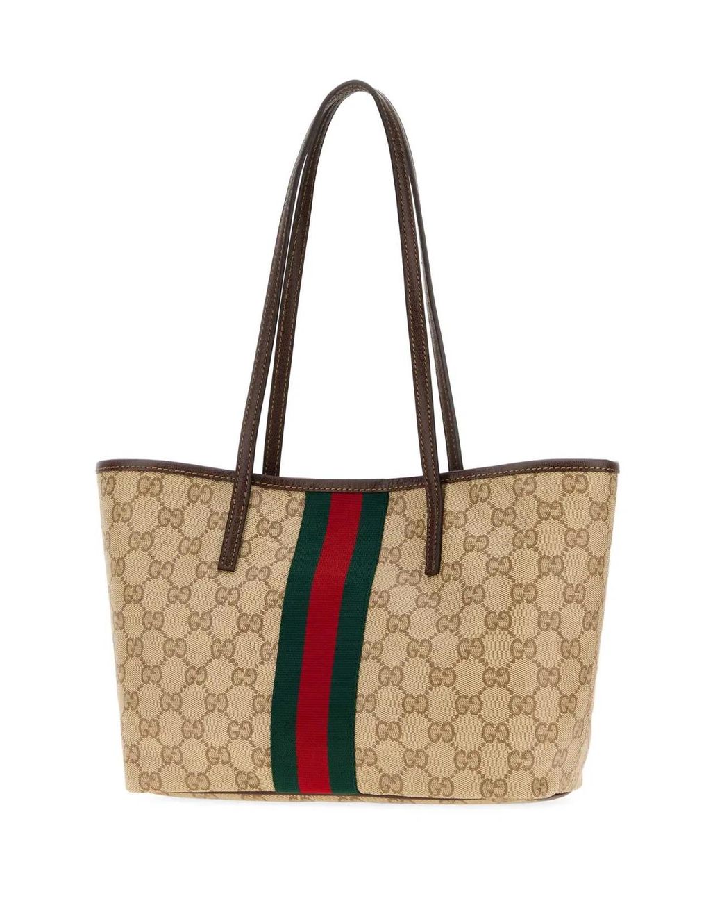 Gucci Brown Canvas Small Tribeca Shopping Bag