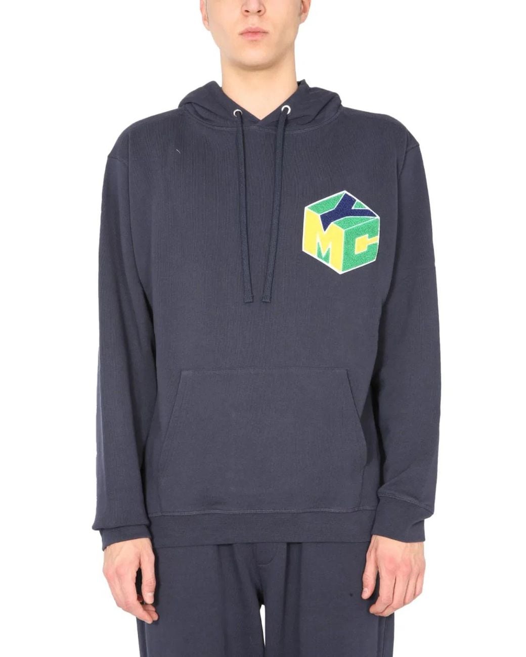 YMC Blue Trugoy Hooded Sweatshirt for men