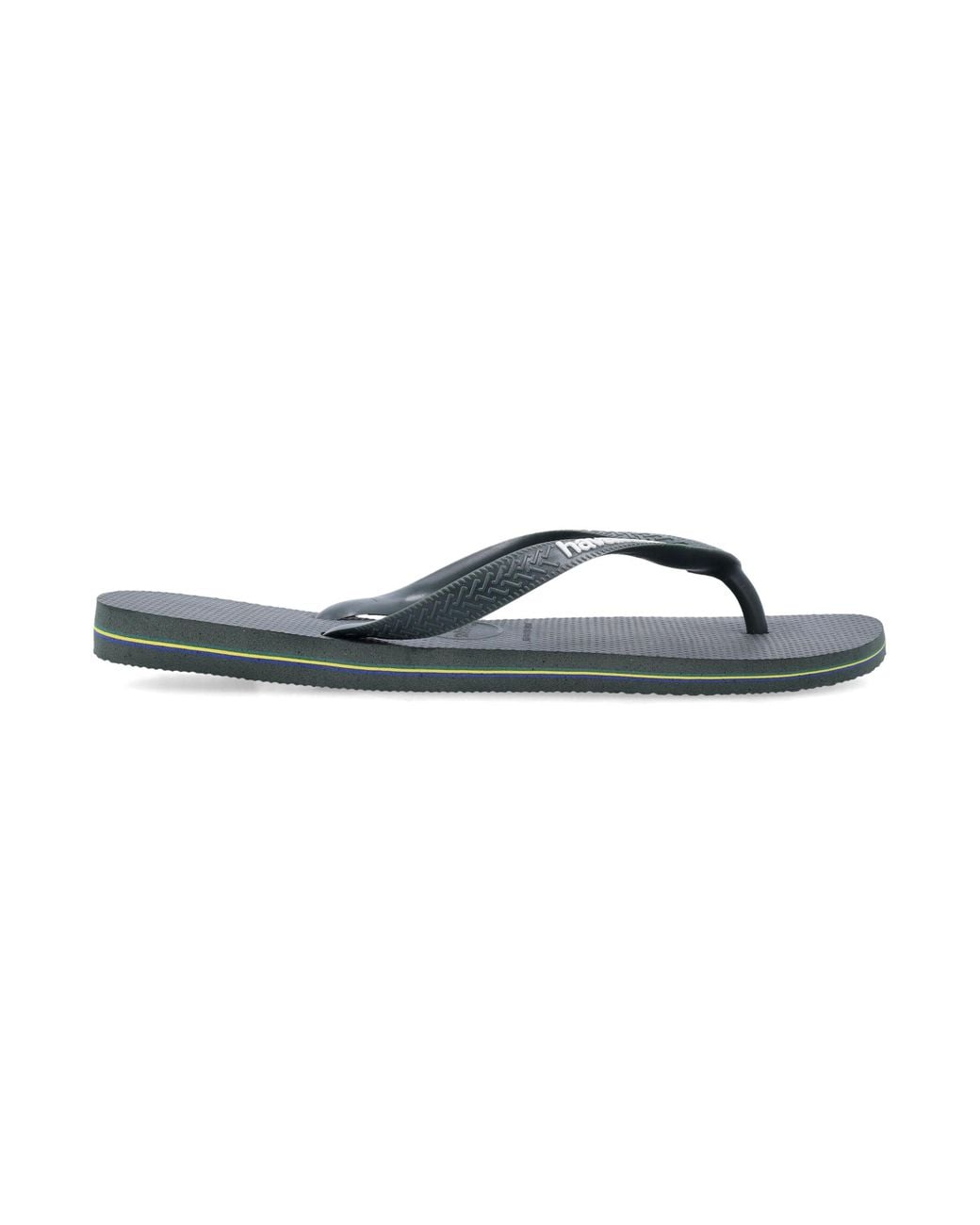 Havaianas Blue Brasil Logo Flip-Flops