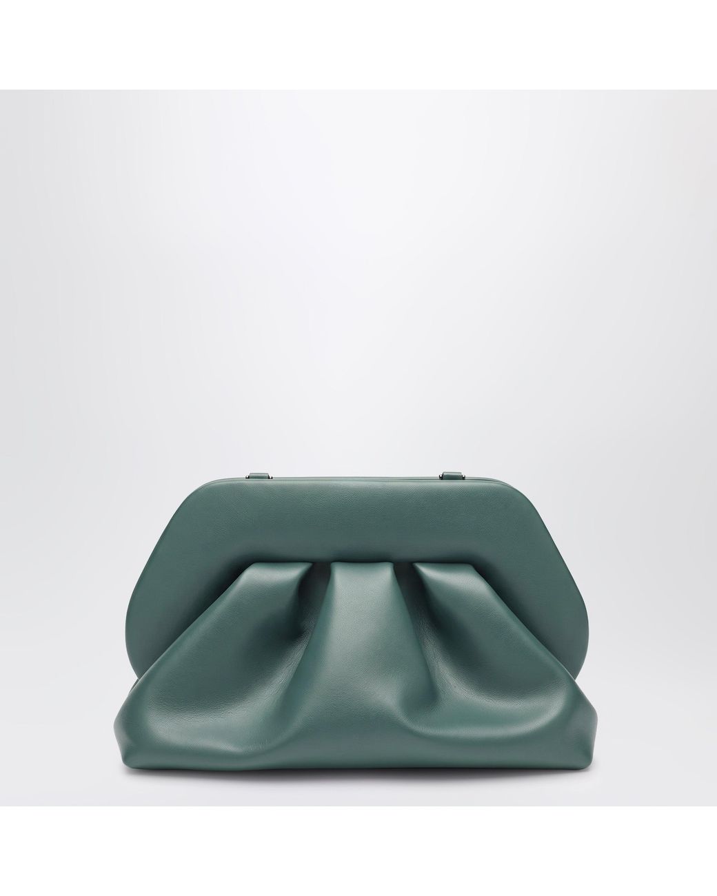 THEMOIRÈ Green Bios Calfskin Clutch Bag