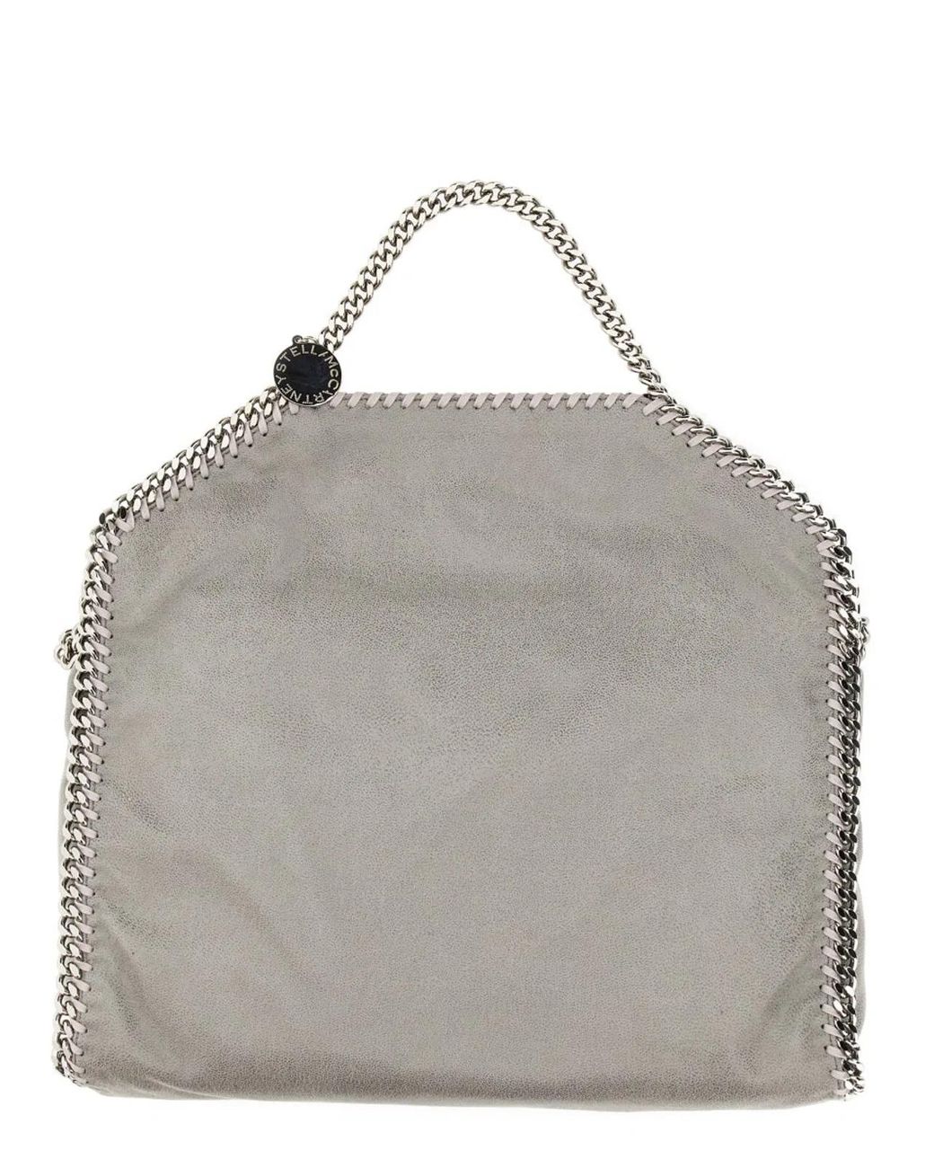 Stella McCartney Gray Tote Bag Falabella Fold Over Shoulder