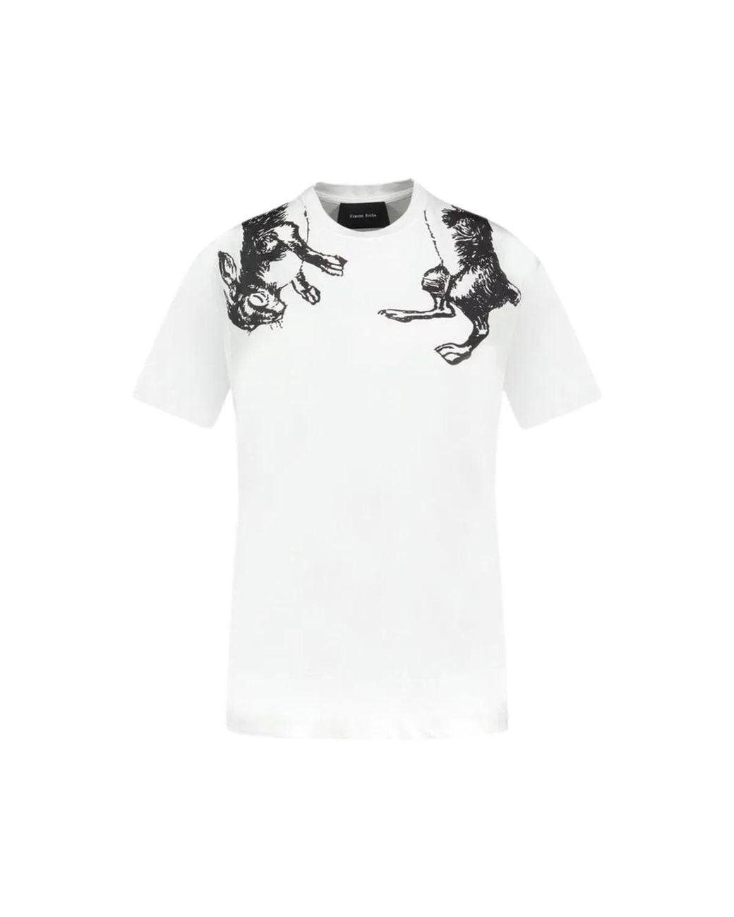 Simone Rocha White Blend Cotton T-Shirt