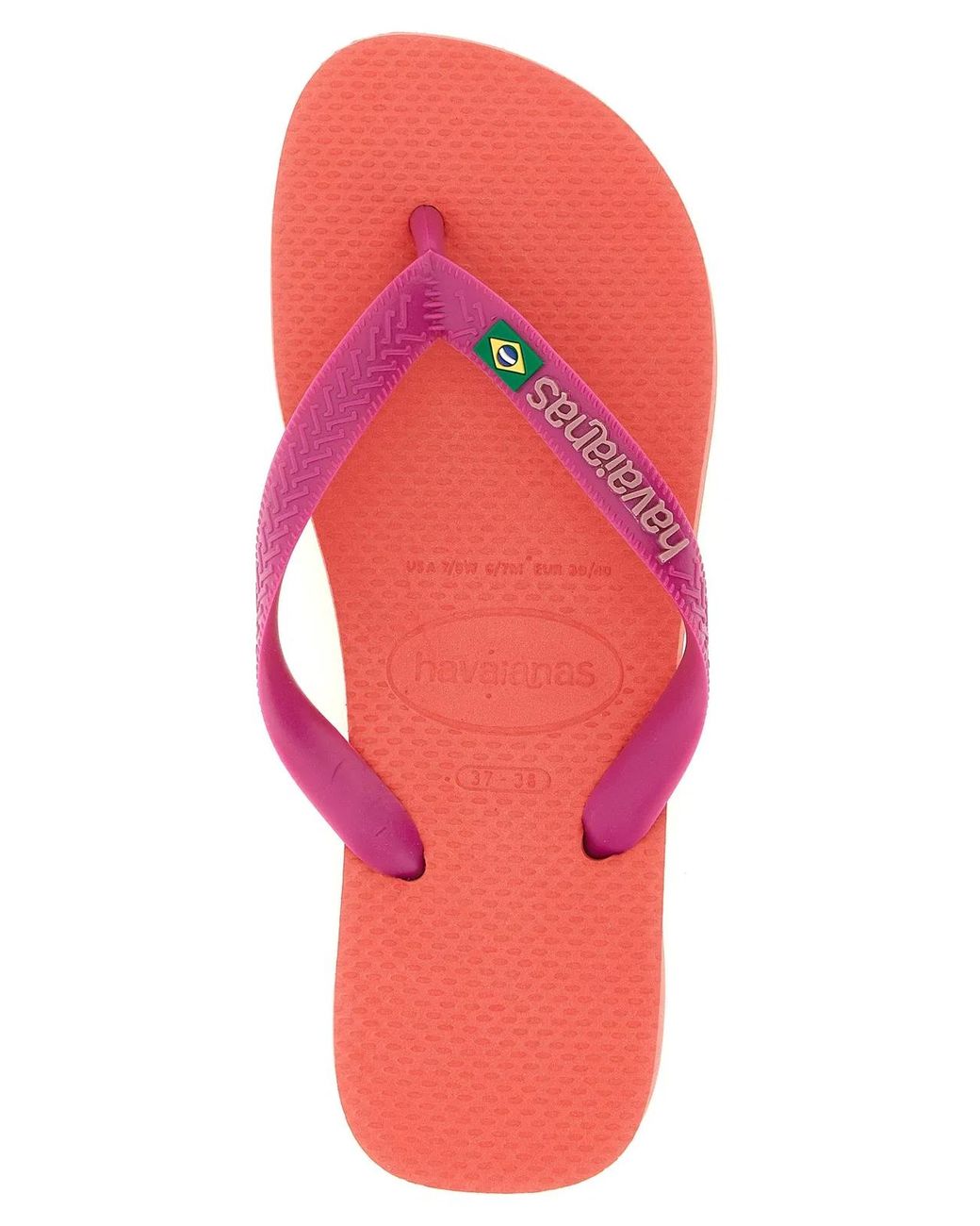 Havaianas Pink 'Brasil Logo' Sandals