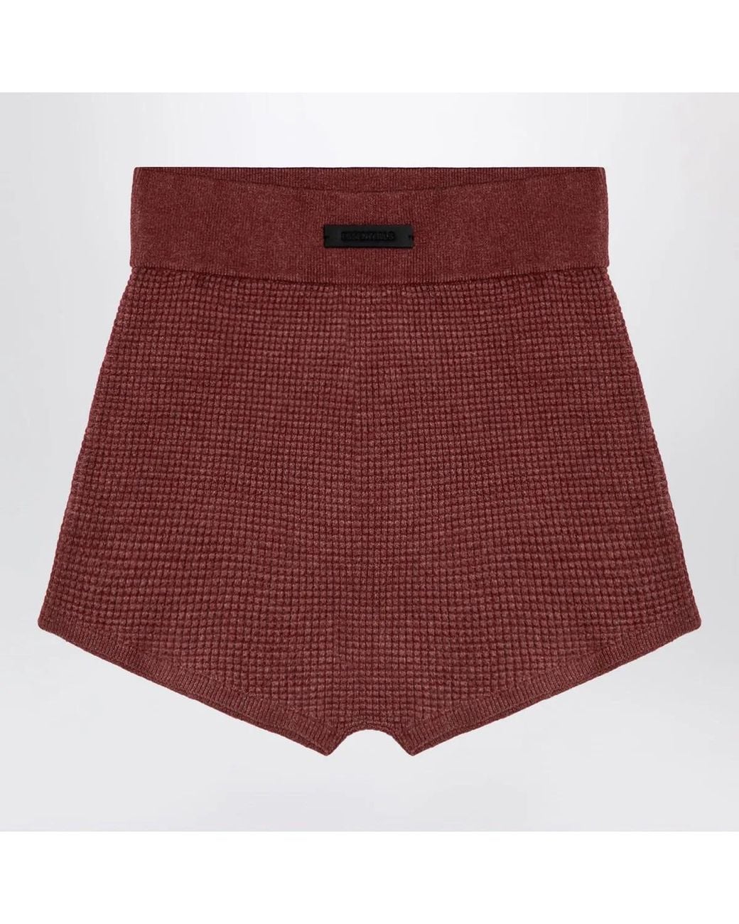 Fear Of God Red Burgundy Honeycomb Short