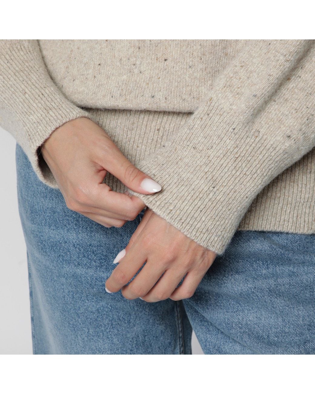 Rohe Natural Mélange Wool-Blend Sweater