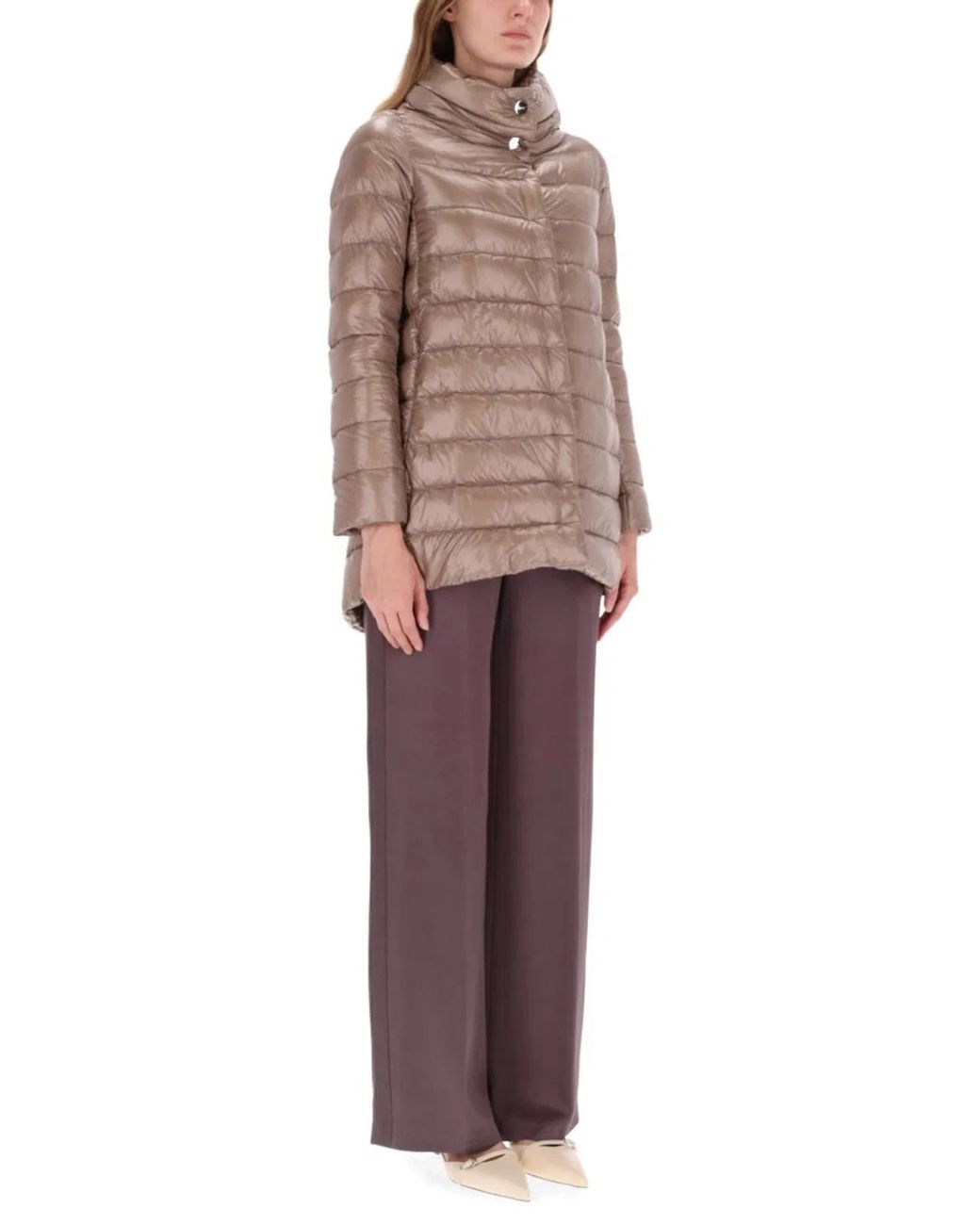 Herno Brown Piumino "A-Shape Amelia"