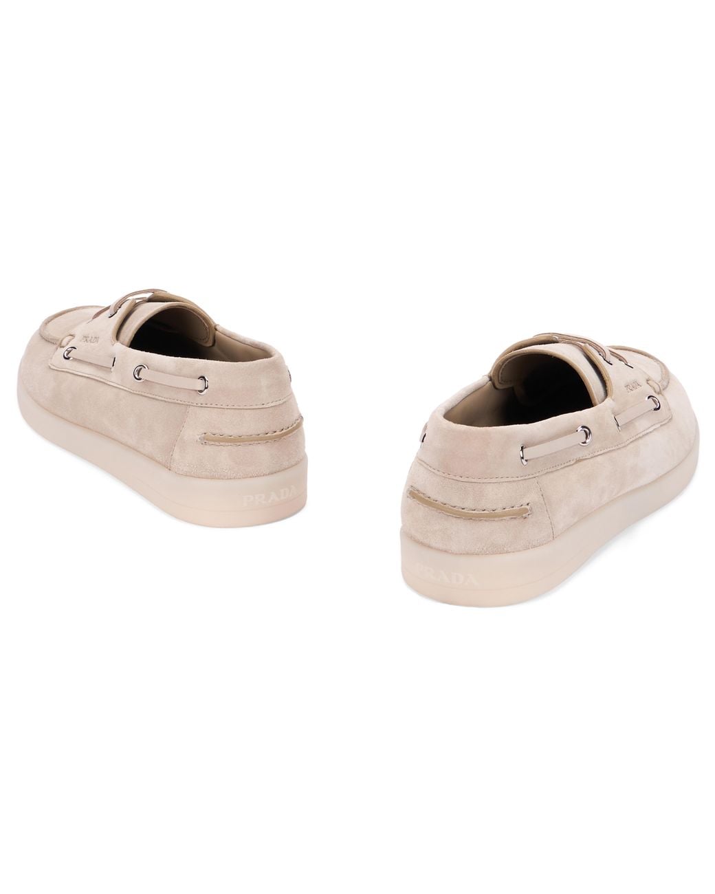 Prada Natural Suede Loafers for men