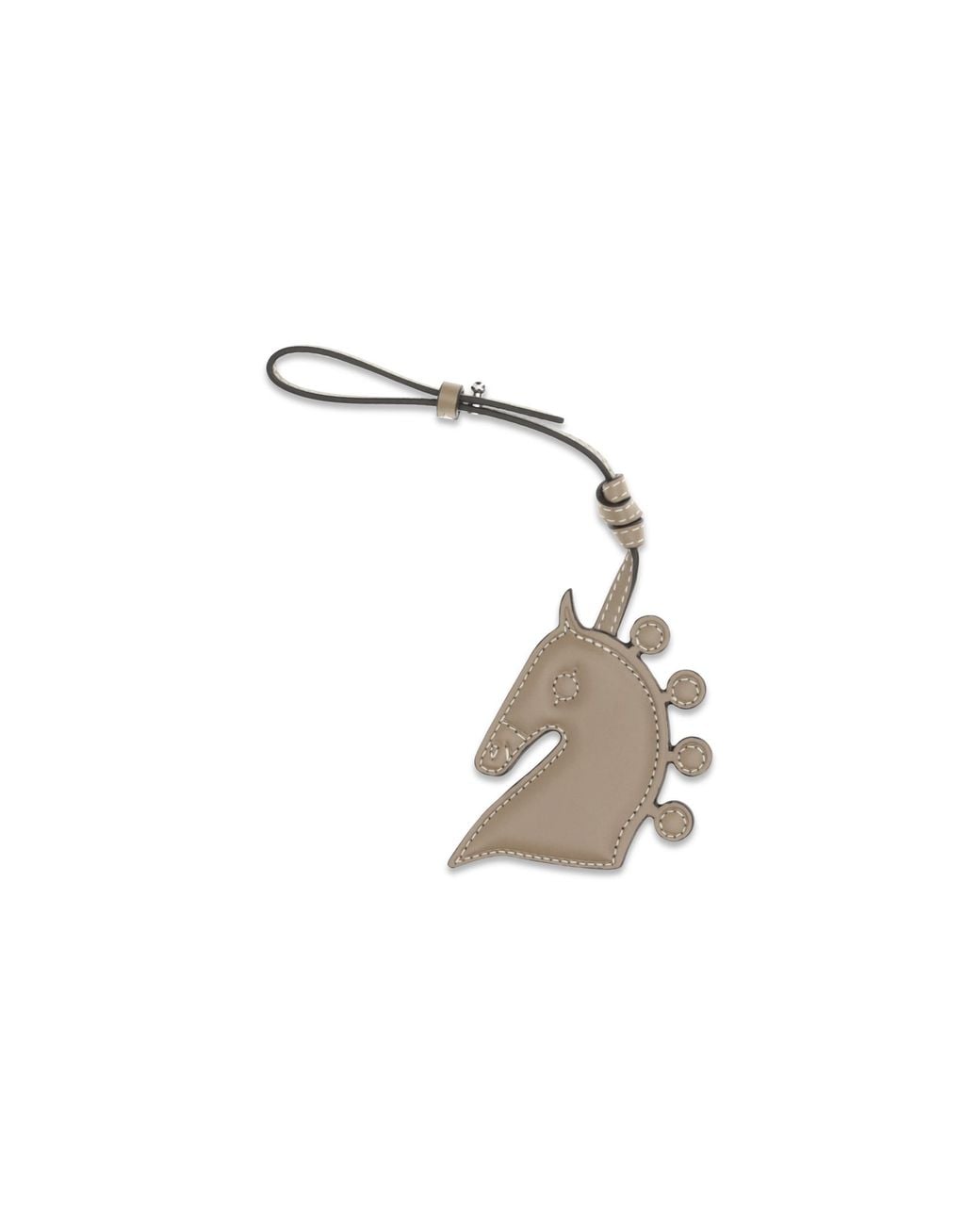 Max Mara White Leather Keyring Calf Scarf