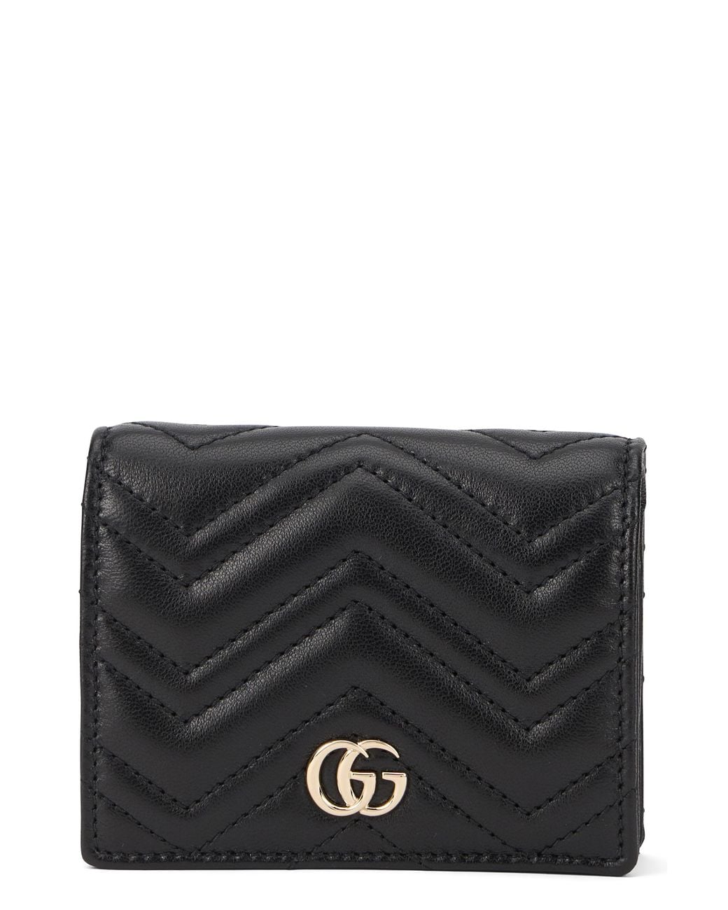 Gucci Black Gg Marmont Wallet
