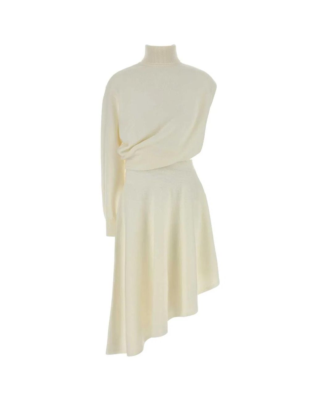 Alaïa White Alaia Ivory Wool Dress