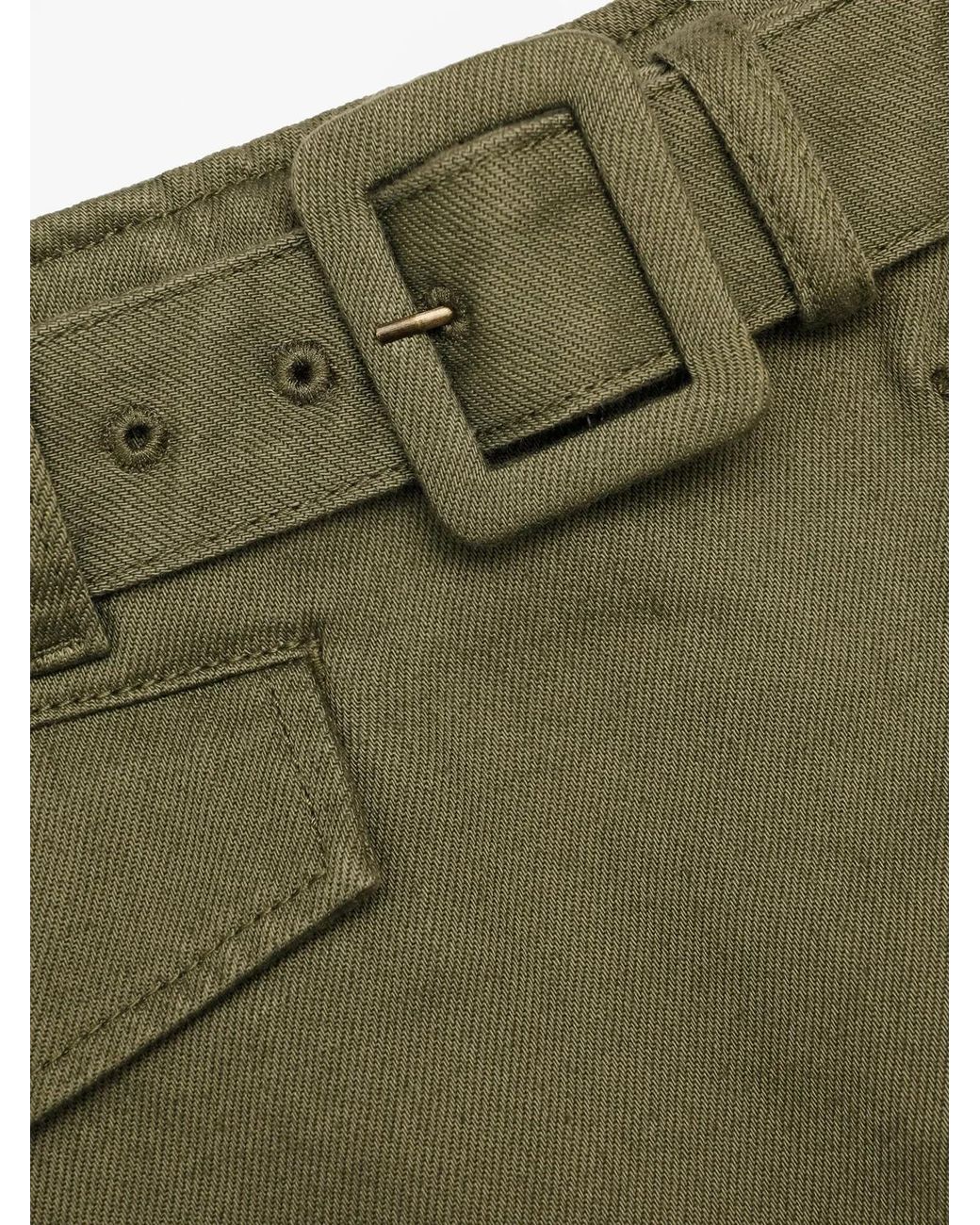 Self-Portrait Pink Denim Utility Skort