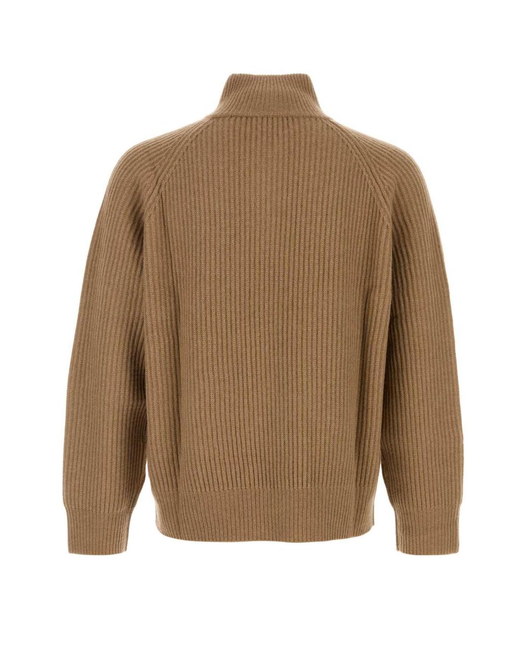 LeKasha Brown Biscuit Organic Cashmere Sweater for men