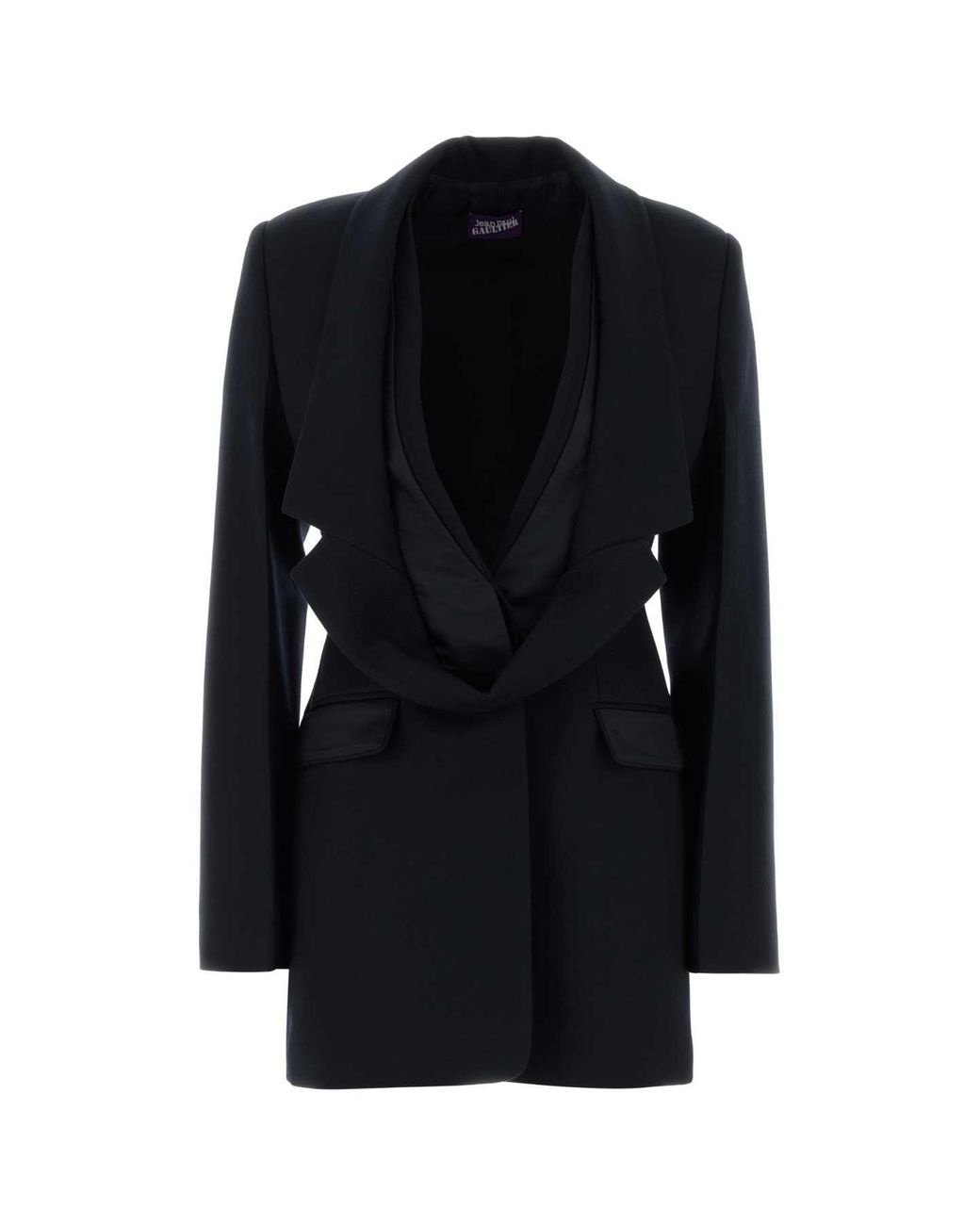 Jean Paul Gaultier Black Tailored Wool Blazer