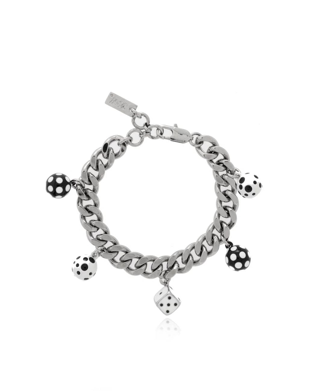 Marc Jacobs Metallic X Derrick Adams Dice Charm Bracelet