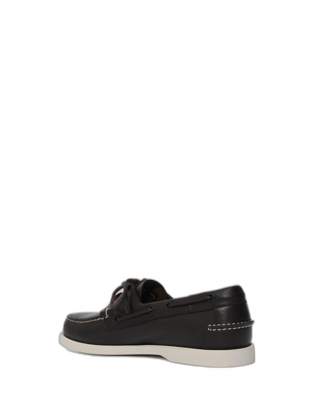 Sebago White Docksides Portland Loafers for men