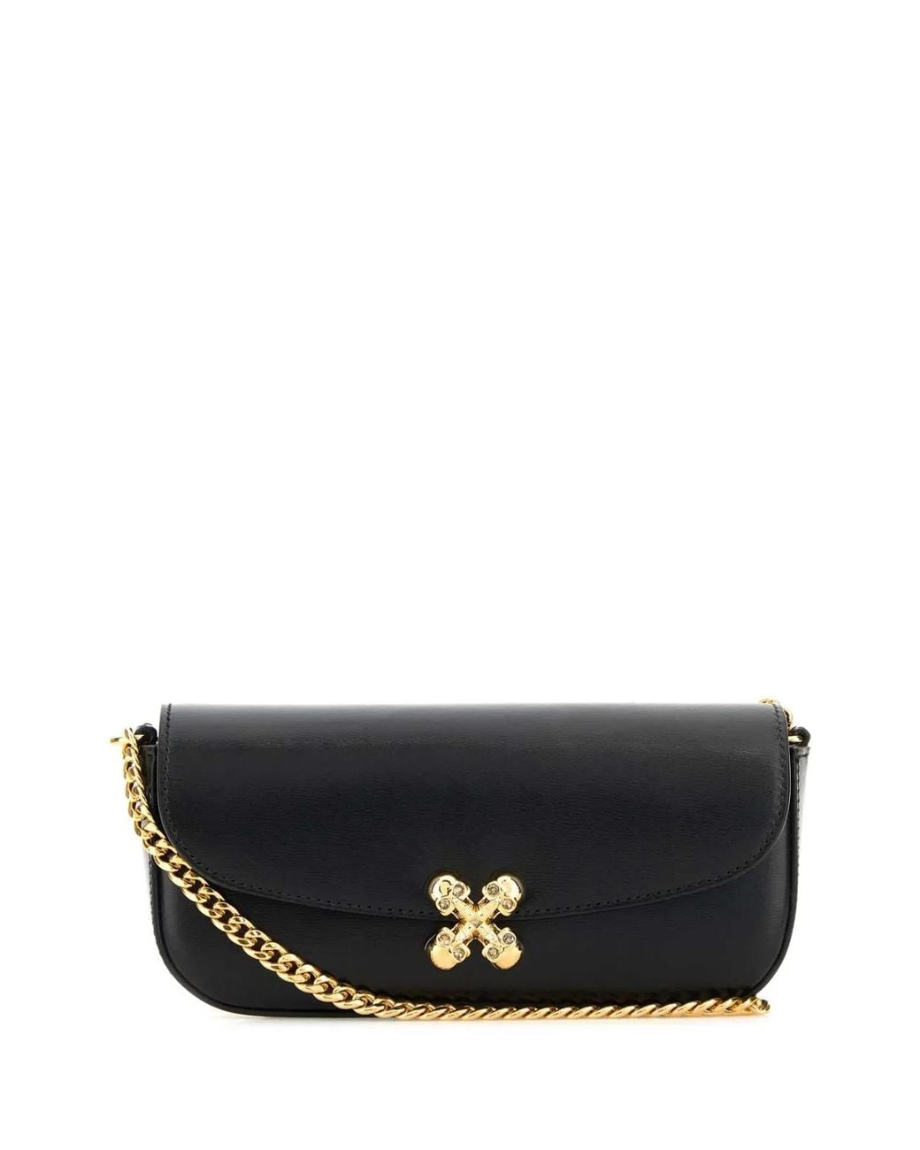 McQueen Black Skull Flower Small
